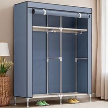 钢管收纳柜家用衣橱粗大组装简易衣柜加卧室无纺布容量出租房学生