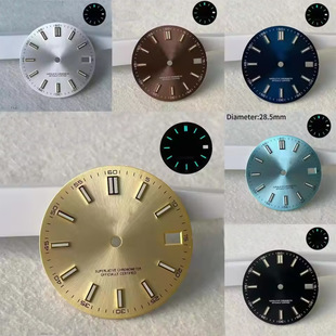 Nh35 Modified Log Dial 28.5mm Sun Pattern Strip Nail Lettering Suitable for Nh36 Movement Watch Accessories