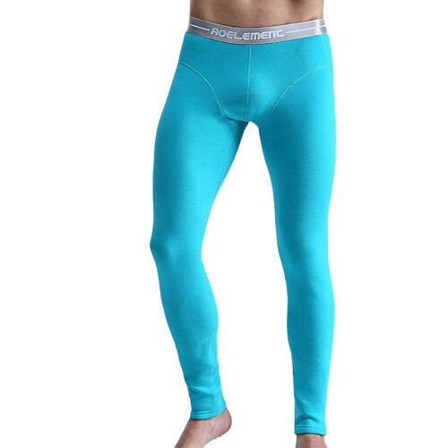 Men's thickened velvet thermal trousers double-layer cold-proof closed autumn trousers single-piece tight-fitting bottoming cotton wool trousers autumn and winter cotton trousers