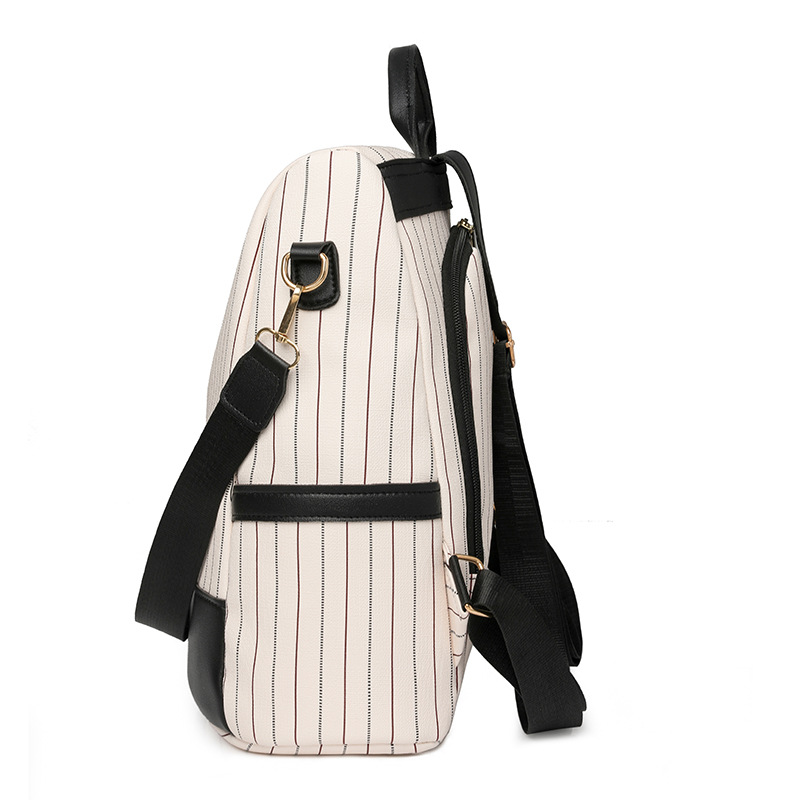 Bolsos para mujer 2024 nueva moda en contraste color para mujer mochila antirrobo para desplazamientos urbanos mochila de viaje de doble uso al por mayor