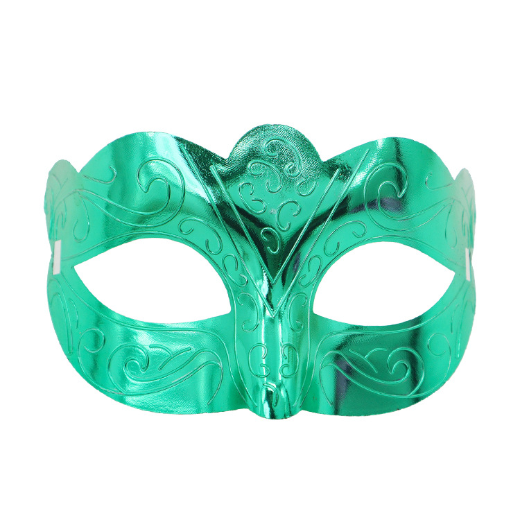 Nuevo carnaval transfronterizo máscara de galvanoplastia de alta gama mascarada accesorios de fiesta máscara retro máscara reflectante