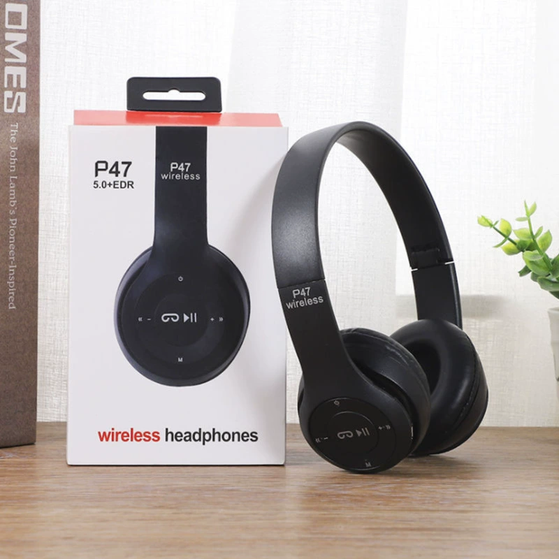Фабричная оптовая продажа шлема P47 Bluetooth гарнитура шлем с складыванием мощный бас внешняя торговля подарок беспроводная спортивная