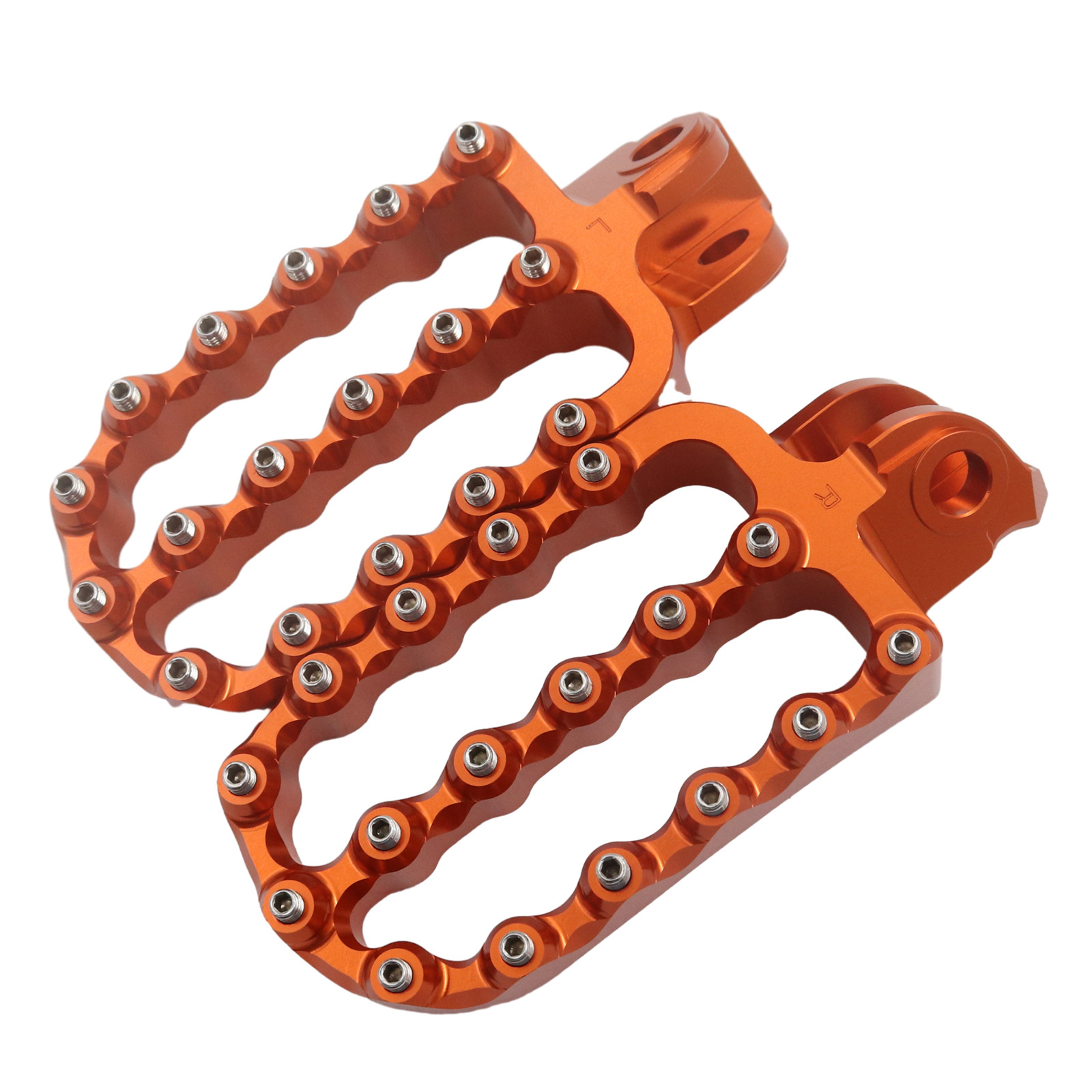 Motuoche Stainless Steel Foot Pegs CNC Footrest for KTM Husqvarna 04-16 (Motorcycle pedals) - red