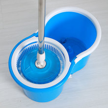 哇噢定制 大八字桶旋转拖把套装家用免手洗加厚拖布桶 旋转拖把桶