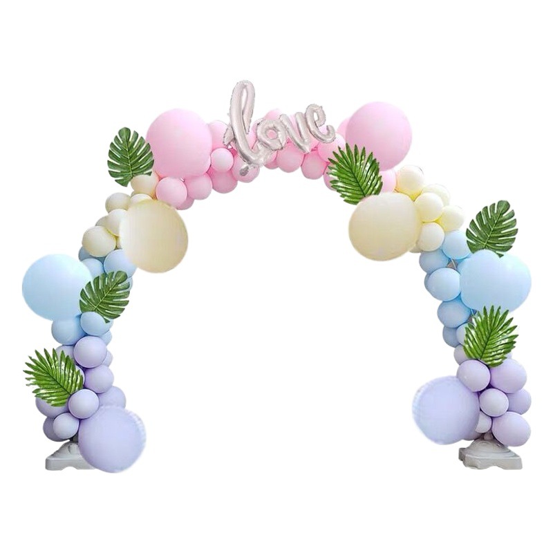 Arco de globo Ceremonia de Apertura boda de cumpleaños Marco de arco de boda poste de 10 secciones arco de inyección de agua retráctil desmontable