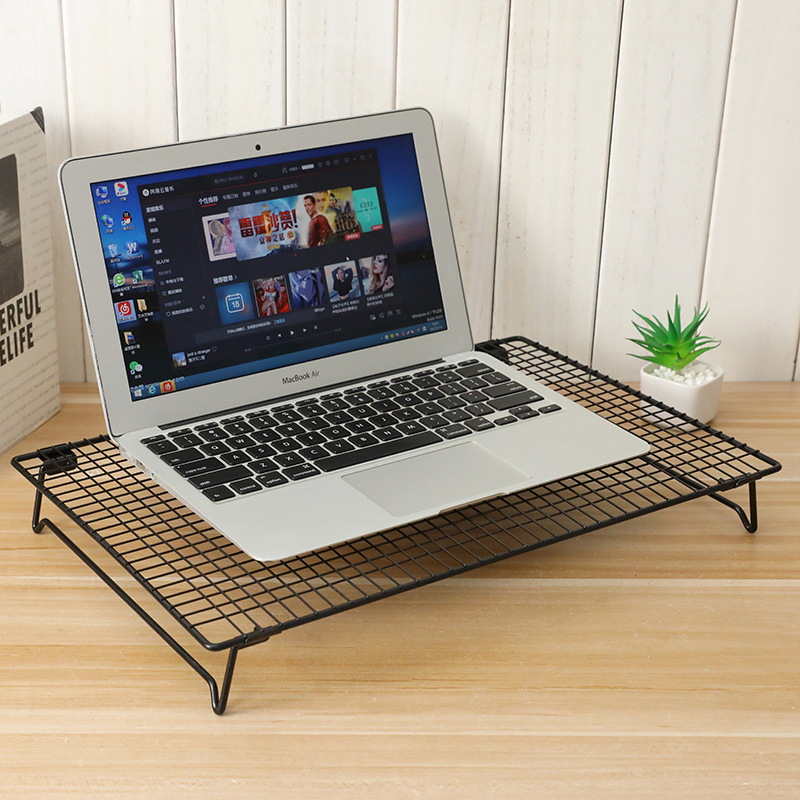 soporte de portátil plegable soporte radiador base elevación parrilla de barbacoa multifuncional horneado rack de enfriamiento