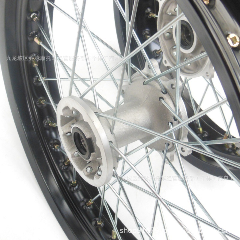 Pulek HuaYang T4K6K5 off-road vehicle slip-tire wheel hub assembly 2.5*17 rear 3.50*17 Bosol rims