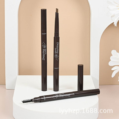 Cross-border Baibeini English version double-headed automatic rotating eyebrow pencil that is not easily smudged by water and sweat and is thin and triangular eyebrow hair delivery