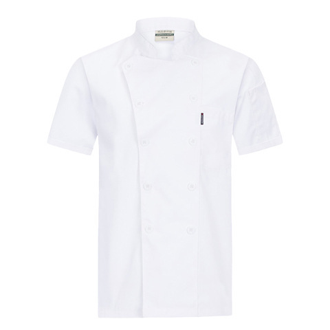 纯色双排扣厨师工作服食堂后厨员工工服工厂现货批发男女同款围裙|undefined