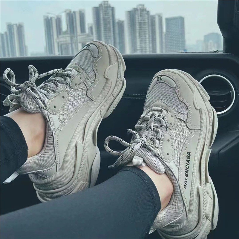 Paris Daddy Shoes TrackS1 Generation Seis capas de fondo ins familia salvaje hombres y mujeres zapatos de pareja de suela gruesa retro