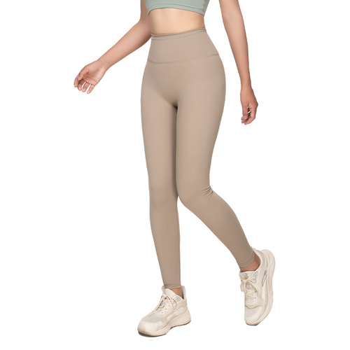 Leica Peachy Hip-Naked Pure Lulu Yoga Pants for Outerwear High-Waist Hip lifter Sports Tight Fitness Pants for Women