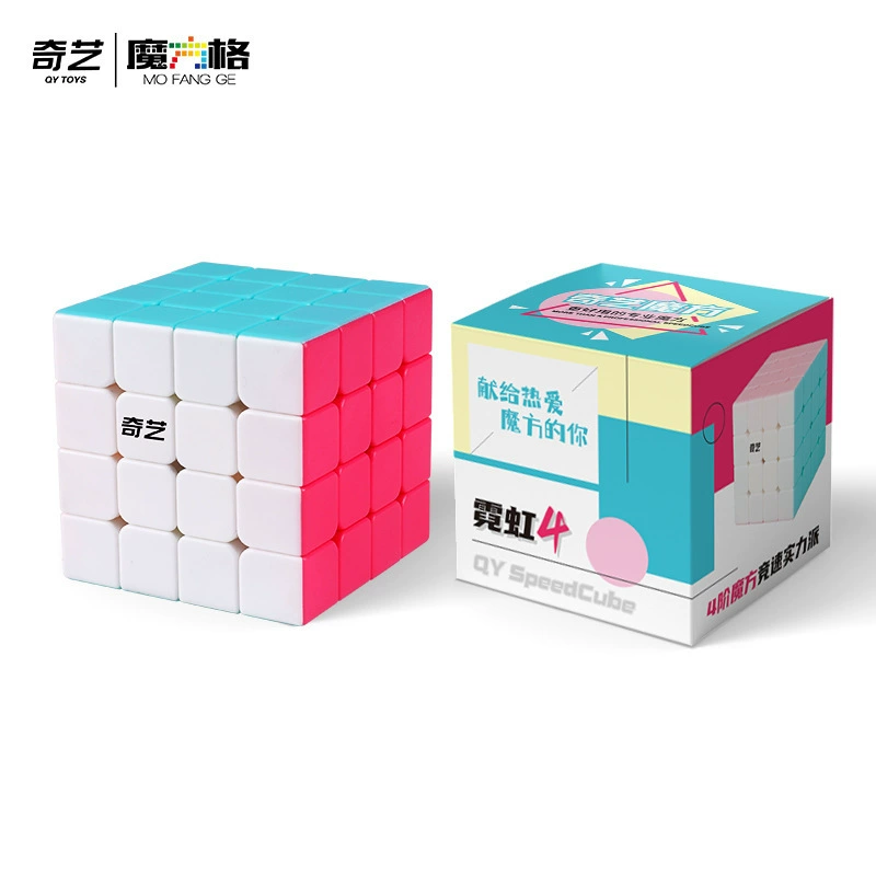 Китайской штуки Rubik's cube, гладкая профессиональная игрушка, четвертый порядок, английский
