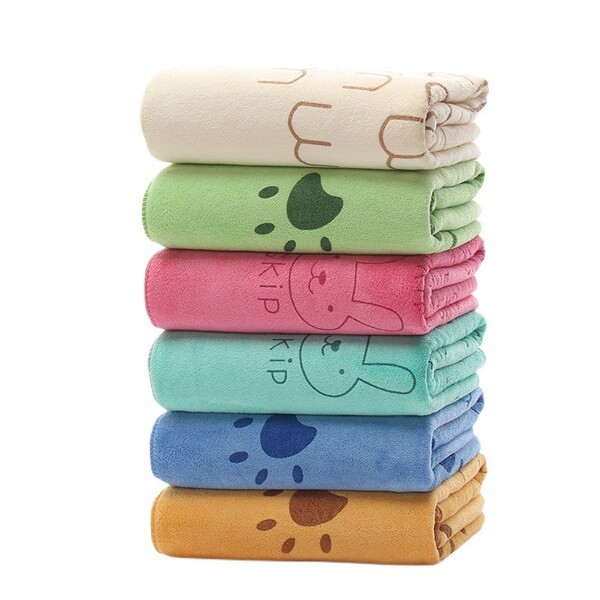 beach quick dry cartoon children's bath towel for swimming