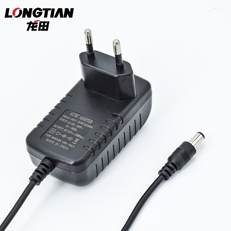 12V2A adaptador de corriente estándar europeo adaptador de instrumento de belleza de fuente de alimentación especial para masajeador