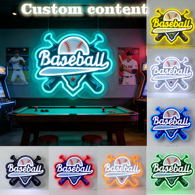 TEMU亚马逊热销UV图案+字母霓虹灯 装饰灯室内客厅酒吧场景摆件|ms