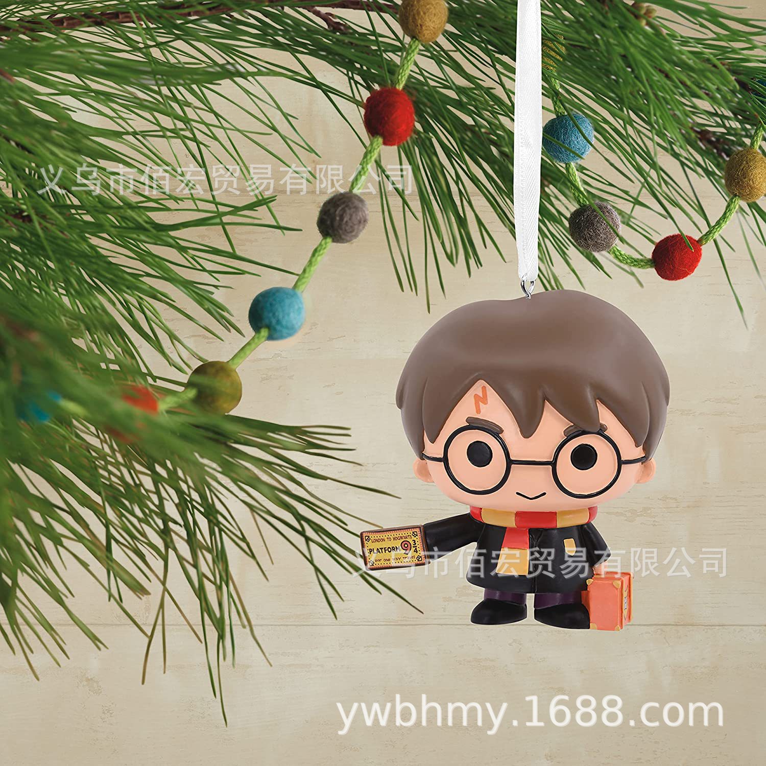 2022 transfronterizo nuevo personaje muñeca de dibujos animados decoraciones de Navidad Harry Potter avión decoración coche adornos