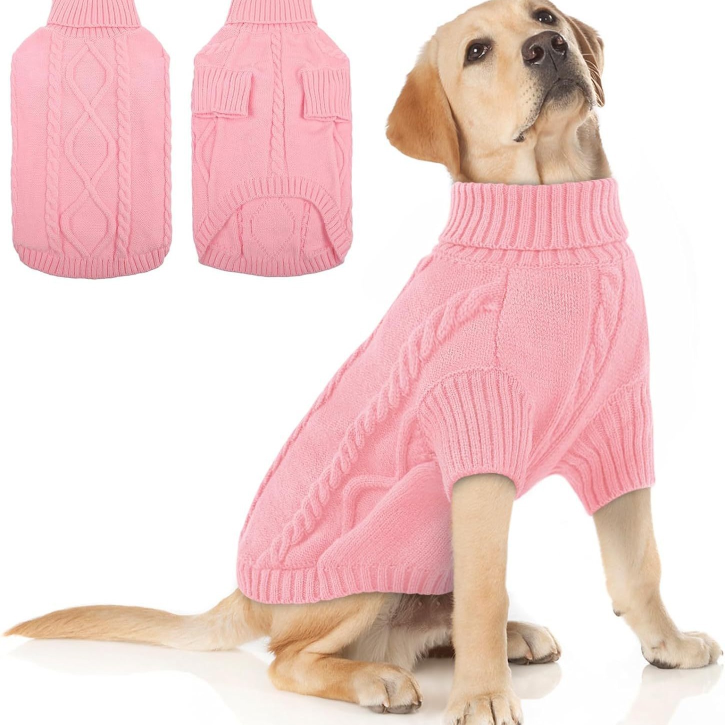 犬カメ服秋冬服アマゾン2025秋冬新作ペット服無地ニットセーター