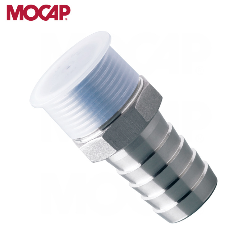 厂家直销LDPE透明凸缘塑料盖 螺纹塑料帽 易拔防尘盖