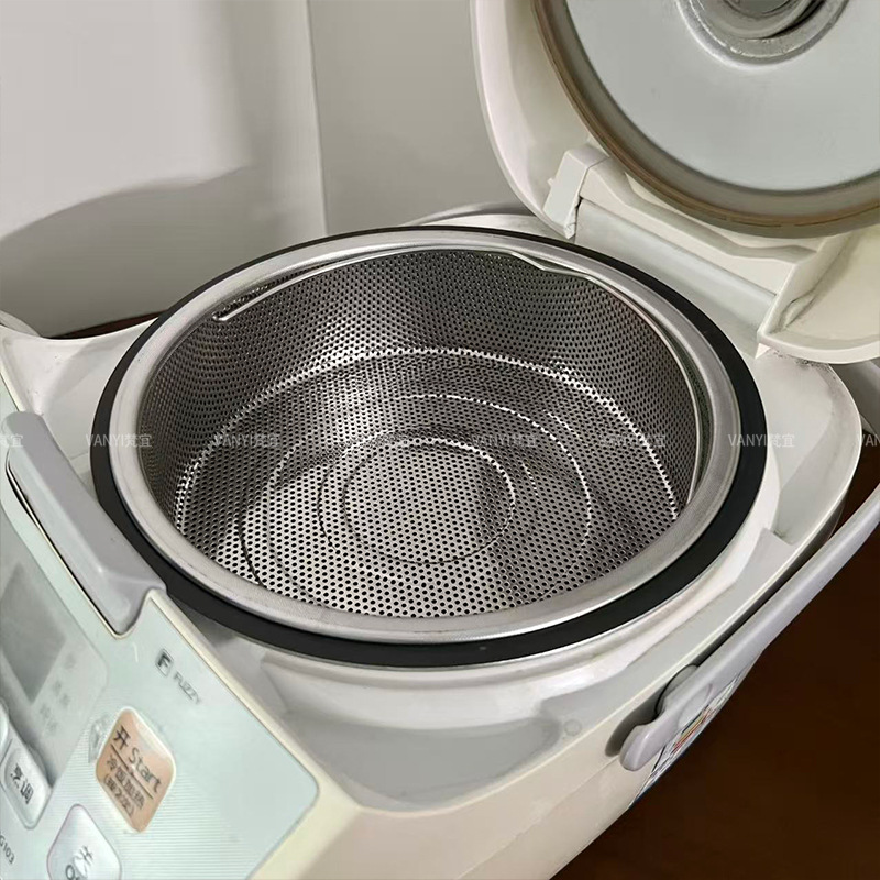 304不锈钢电饭煲蒸笼蒸屉电饭锅内胆蒸盘蒸格蒸架蒸米饭蒸饭器