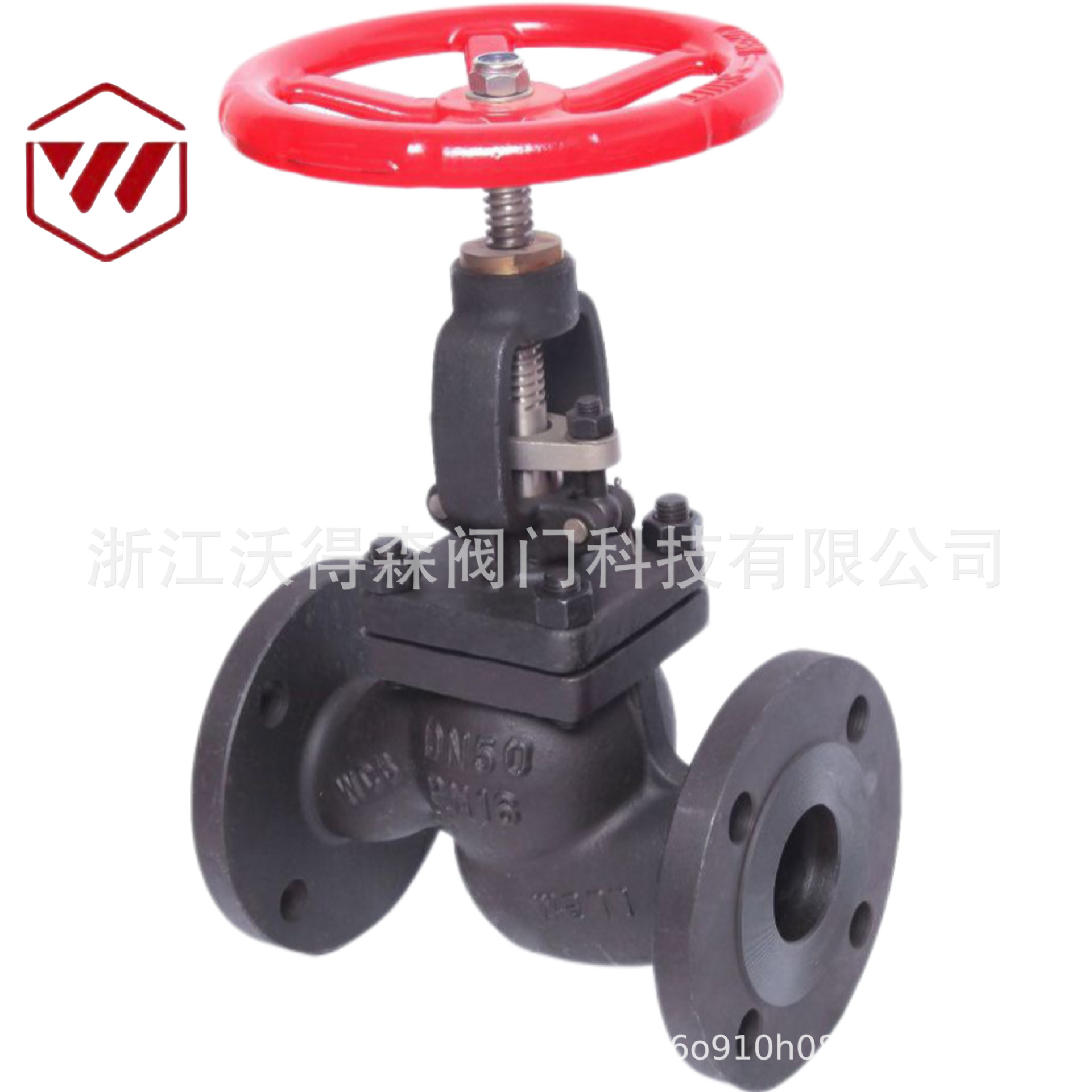 J41W/H 国标美标铸造碳钢法兰截止阀硬密封中压手动截止开关阀