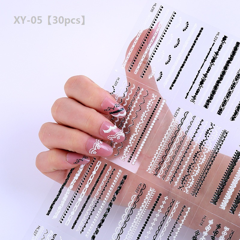 El Comercio exterior transfronterizo popular pegatinas de uñas amor pegatinas de brillo flor pequeña decoración de uñas floral pegatinas lindas pequeñas calcomanías