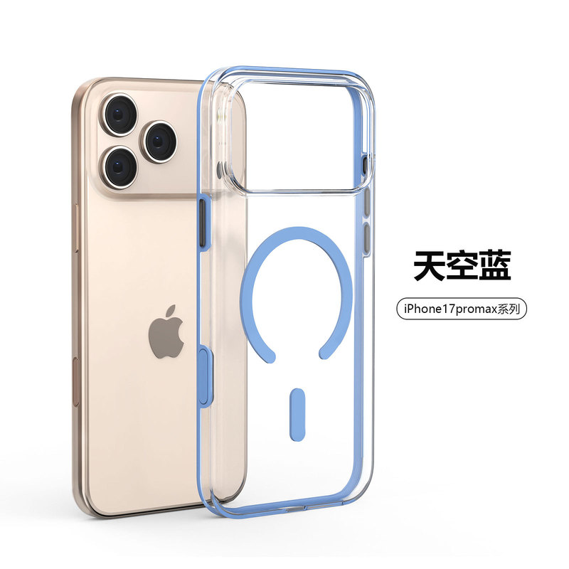 iphone17Pro max磁吸C型手机壳透明触摸按键拍照苹果17防摔保护套|undefined