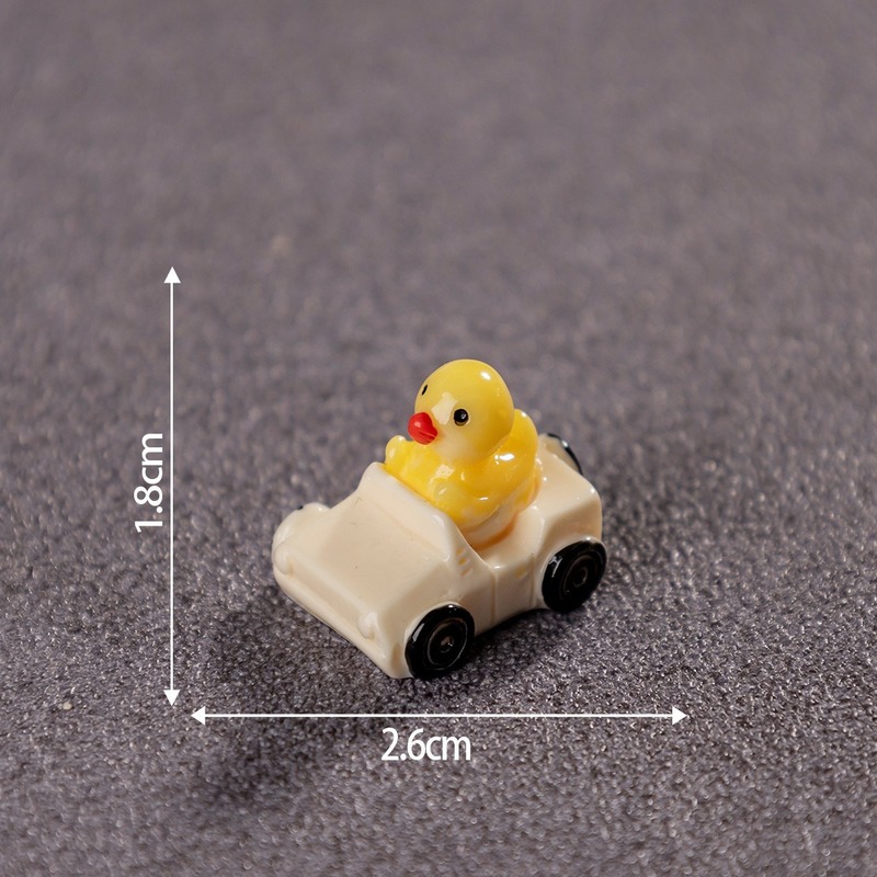 微景観コケ園芸造景アヒル自動車diy樹脂工芸装飾品部品車載小物|undefined