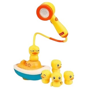 Baby Yellow Duck Baby Bath Toys Wholesale Water Spray Electric Baby Duck Boys and Girls Children Shower Splashing Water Artifact