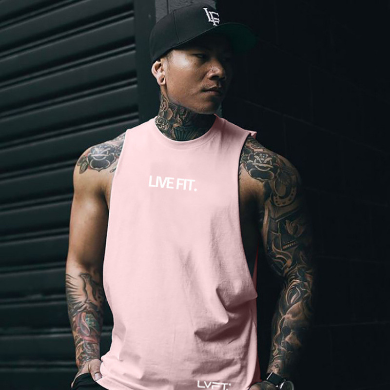 Lvft Sports Fitness Vest for Men, Casual Running Vest, Large Size Tank Top, Trendy Brand Clothing, Breathable and Lightweight