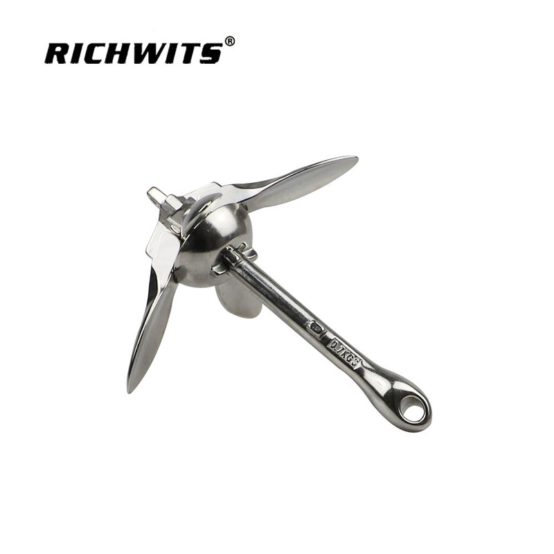 Stainless Steel 316 Boat Anchor Folding Anchor Umbrella Anchor Yacht Hardware Anchor Ship Accessories Boat Anchor Lightweight Polished Treatment