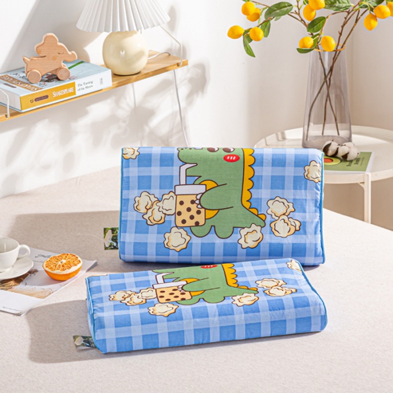 Children's flat pillow 44*27*6/6 [Dinosaur Baby]