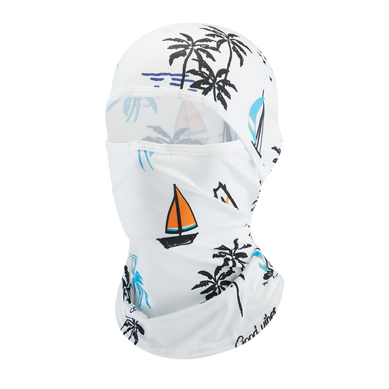 Nueva cubierta de cabeza de verano seda de hielo protector solar máscara de ciclismo UV fría secada rápida cubierta de cabeza de pesca transpirable al aire libre