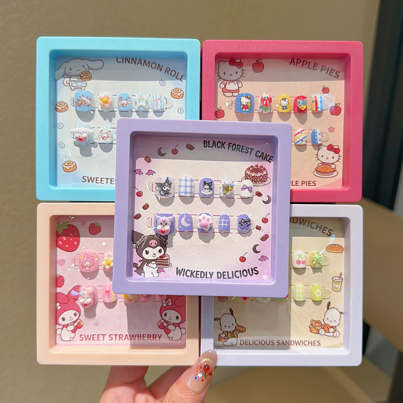 New Cute Cartoon Jiikawa Nail Stickers for Children and Girls, Wearable Patches, Handmade Crafts