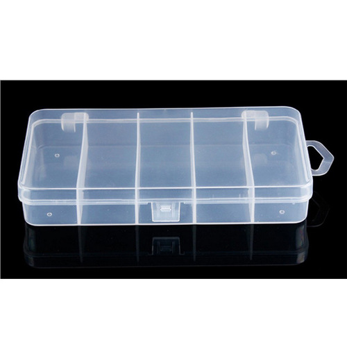 5-Piece Lure Box PP Five-Grid Hook Packaging Box Accessory Storage Box Mini Plastic Box Set Storage Box