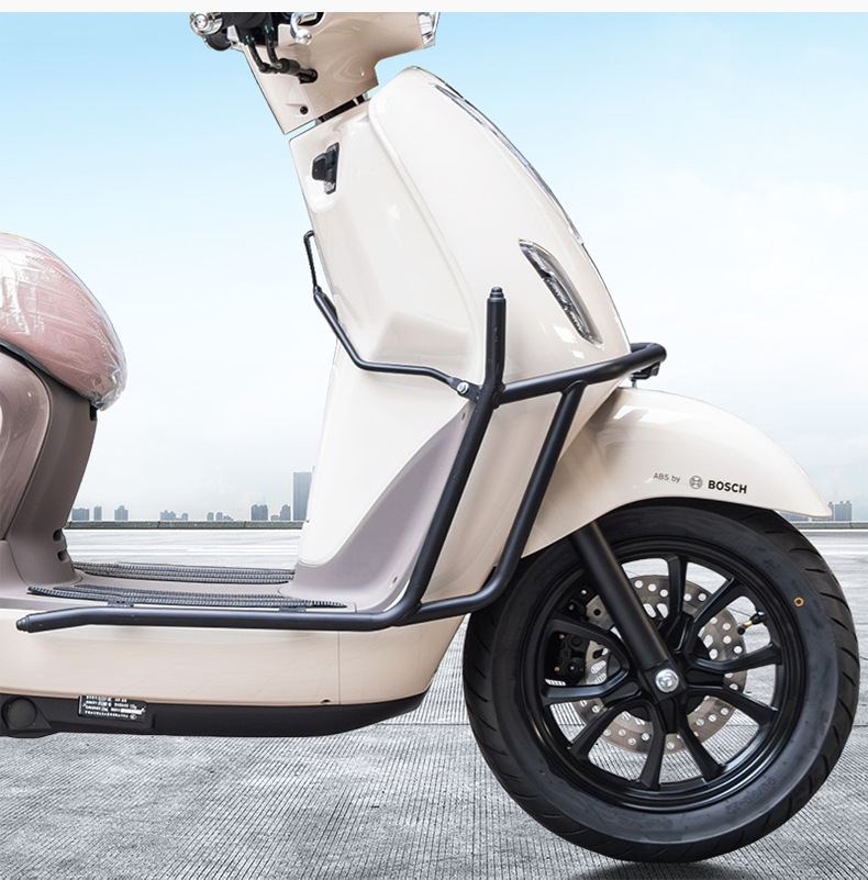 Suitable for Haojue Lumi125 Scooter Front and Rear Full Surround Guard Bars, Carbon Steel Protective Bars, Modification Accessories
