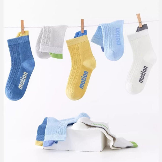 Boys socks summer thin children's mesh socks summer simple solid color baby spring and summer big boys breathable