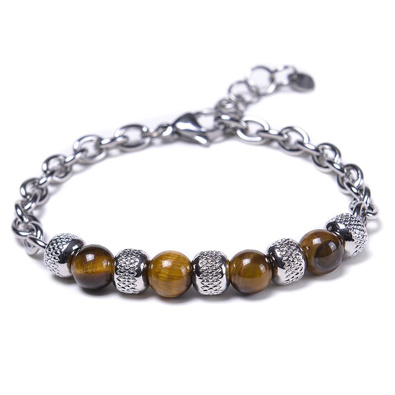 Holiday, Business, Shopping Occasion Alloy Material Fashion Geometric Alloy Metal Men'S Bracelets Men Beaded Bracelets