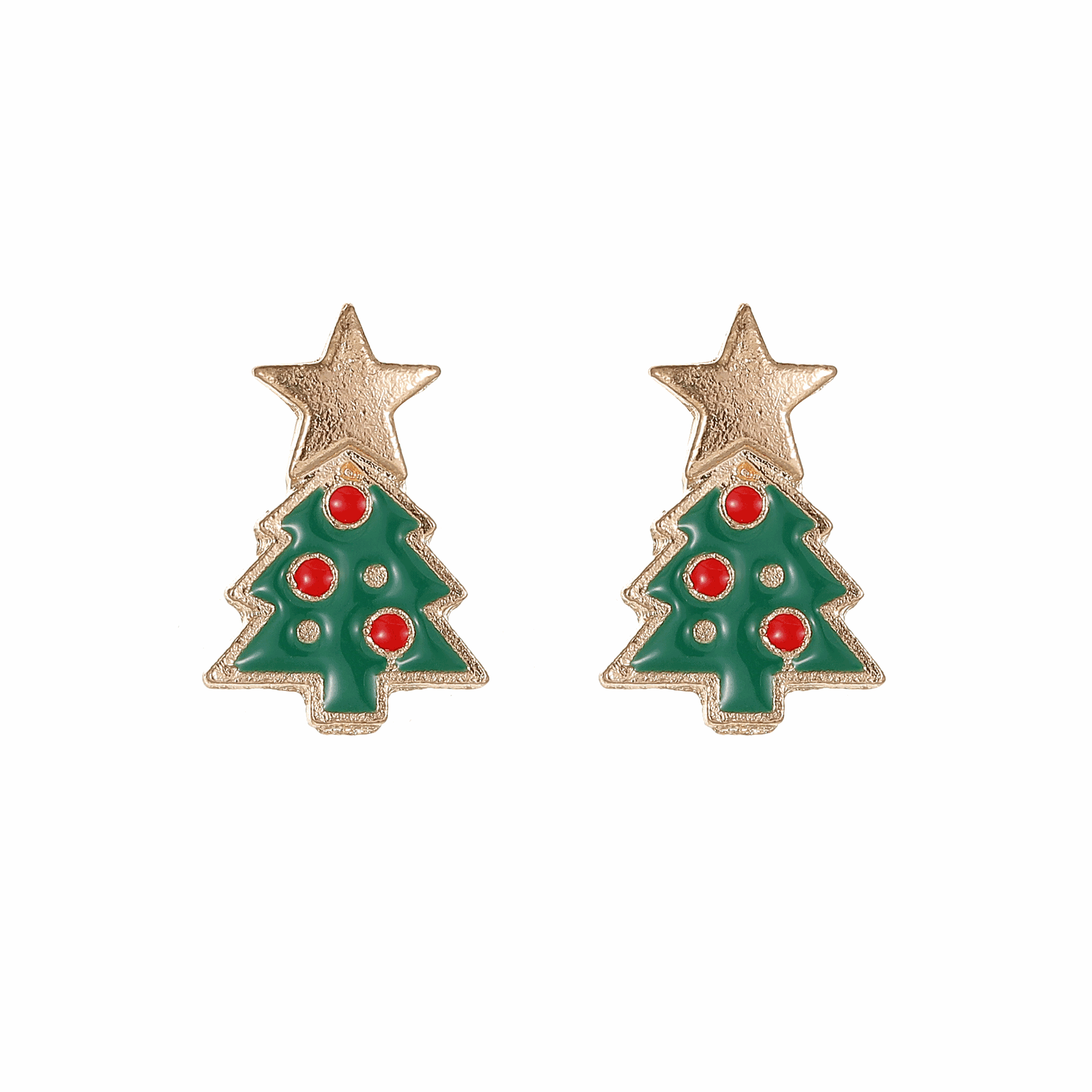 Women's Gender 1 Pair Christmas Cute Geometric Christmas Hat Santa Claus Alloy Ear Studs