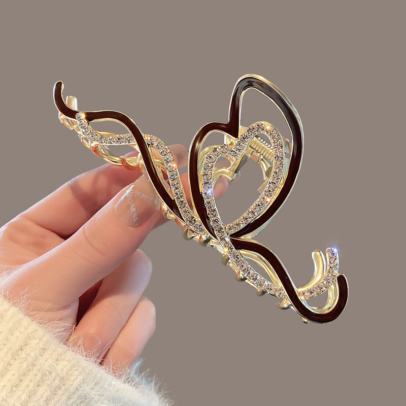 Grande molletta per capelli retro per acconciature stile minimalista_voghion.com