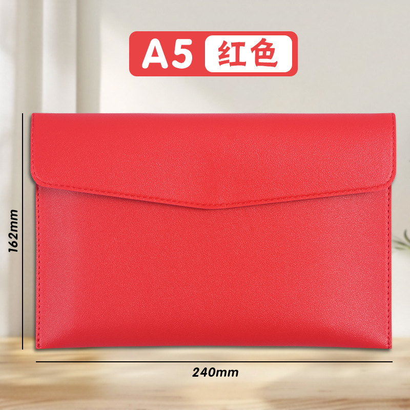A5-레드 나파 패턴-파일백
