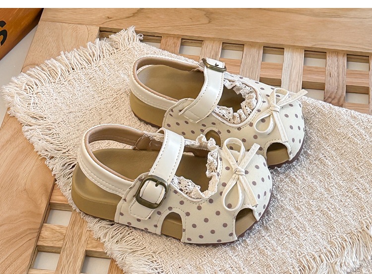 Mädchen Sandalen Mit Spitzenbesatz Und Weicher Sohle Für Kinder_voghion.com