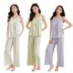 [Antibacterial Lyocell Cotton] Women's Pajamas with Chest Pad High-grade Double Sling Nightgown Bra-free Home Clothes for Women