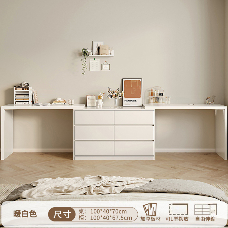Tocador dormitorio simple moderno tocador escritorio de la computadora integrado escritorio doble estudiante ESTUDIO EN CASA MESA de maquillaje