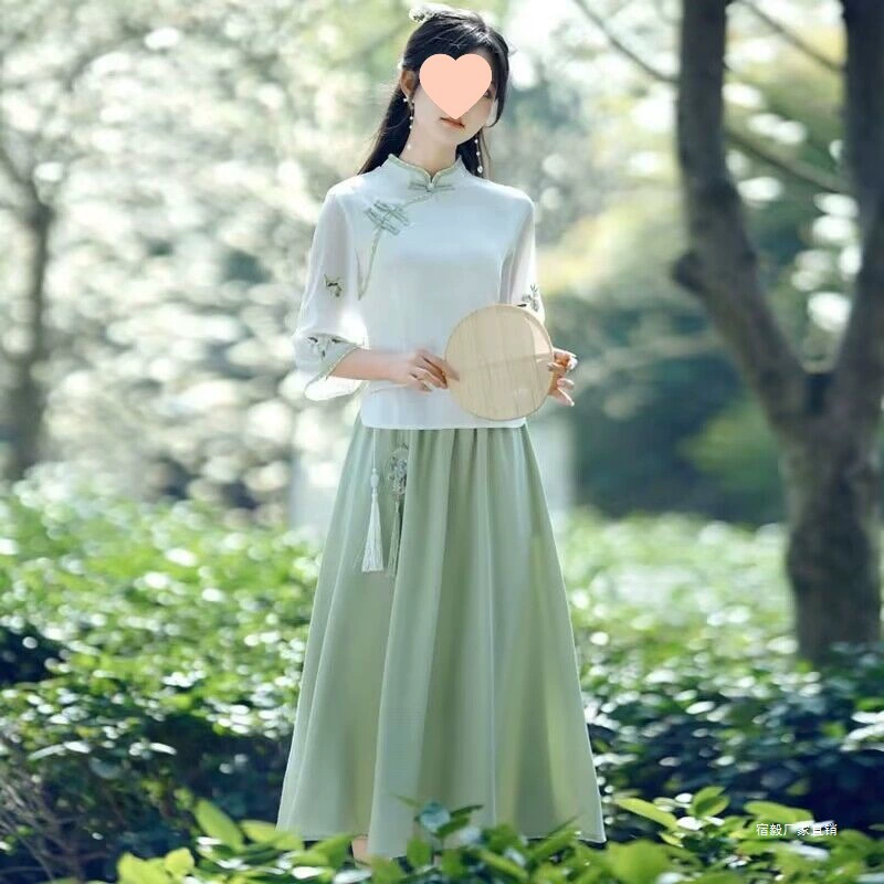 Cheongsam, set, Hanfu, Chinese style