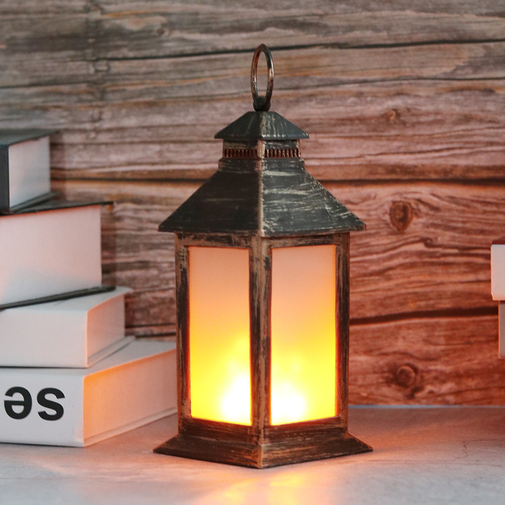 Bronze plastic matte glass windproof candle