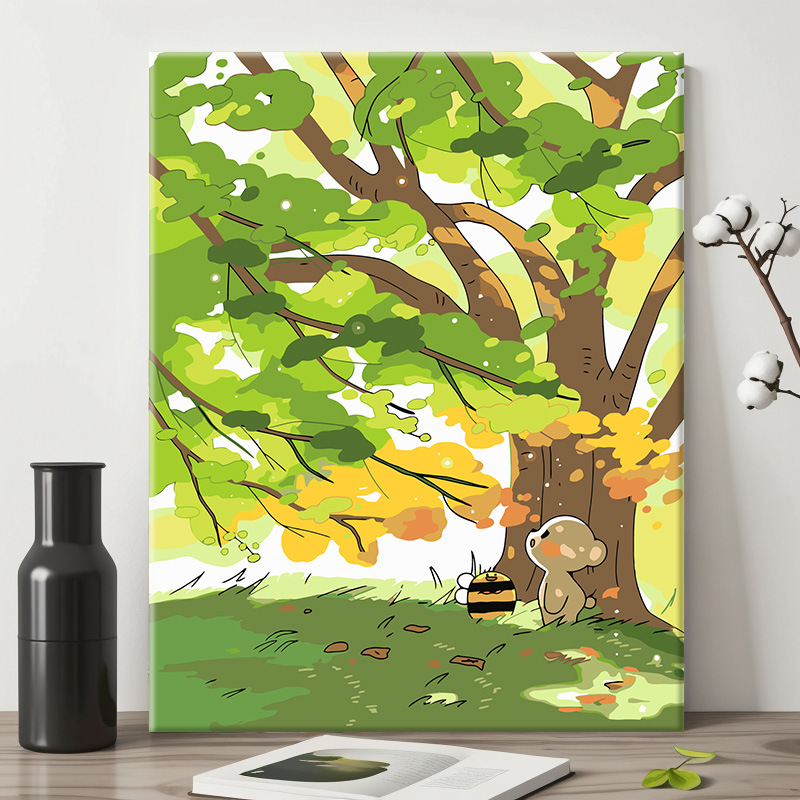 40 × 50 pintura al óleo digital color paisaje pintura pintada a mano relleno de color para niños curado fábrica de pintura decorativa al por mayor