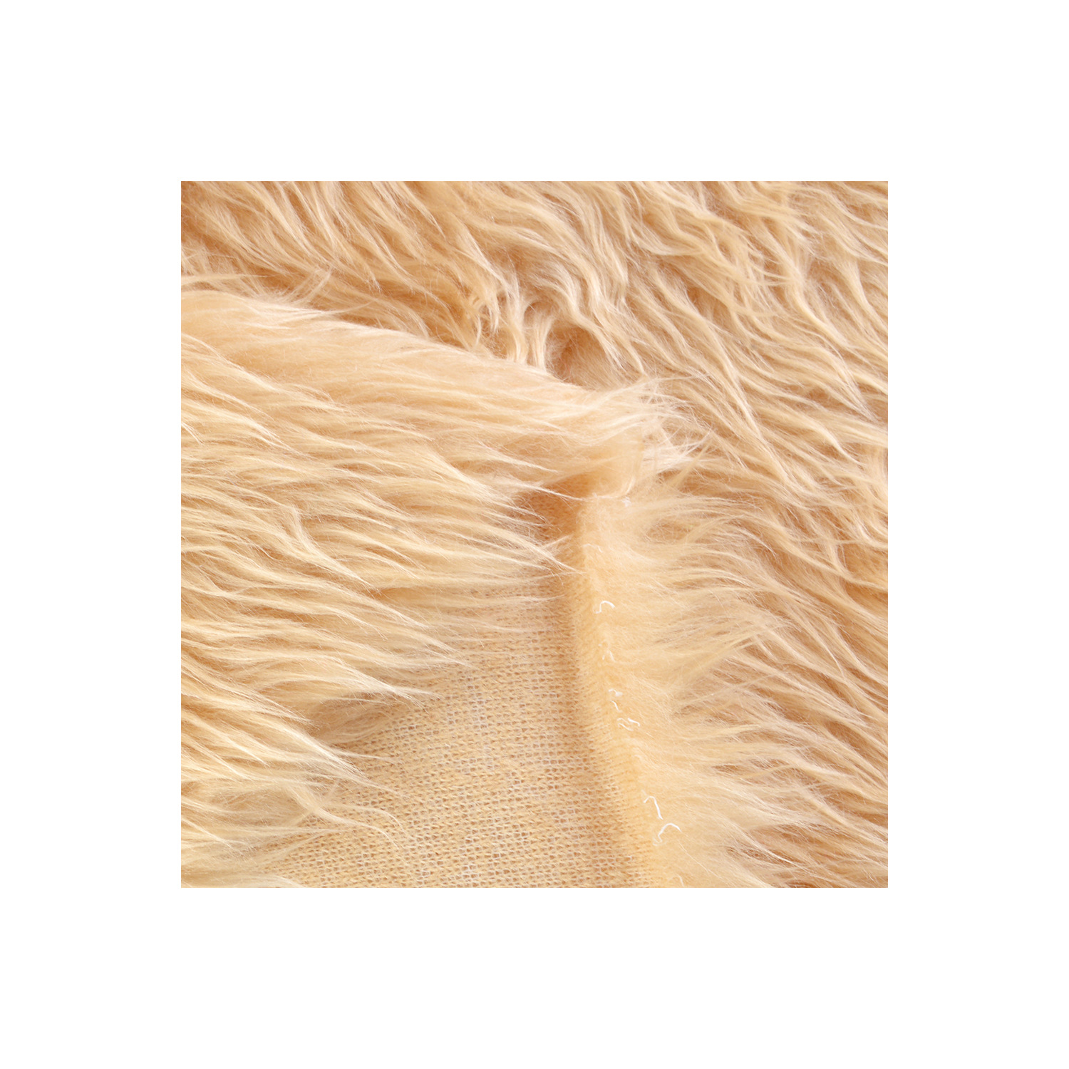 現物の3cm洗水ウサギの毛のローラー93色のおもちゃの服装の家庭用紡績の靴の材料の人造の長い毛の生えた生地の落水した毛