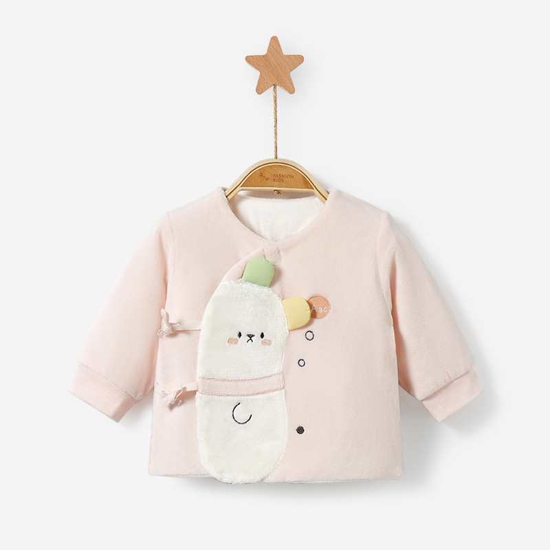 Ropa de bebé recién nacido otoño y invierno, ropa de algodón de primer año, chaqueta de algodón gruesa, chaqueta de algodón caliente, chaqueta de algodón de marzo, chaqueta de bebé