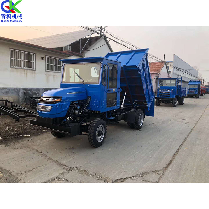 柴油四轮车 山区施工混凝土运输车 液压自卸工程装载车