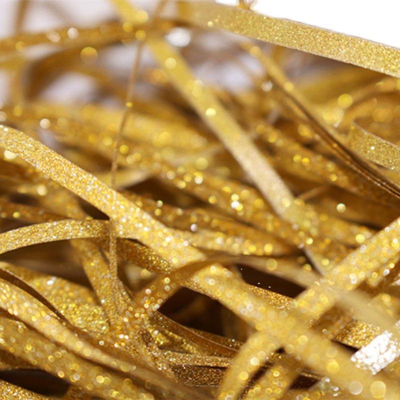 30g 황금 모래 라피아 (10 크리스마스 상자 사용 가능)